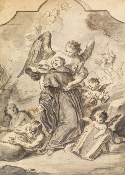 Vision of Sainted Benedictine Monk by Francesco Saverio Mergolo